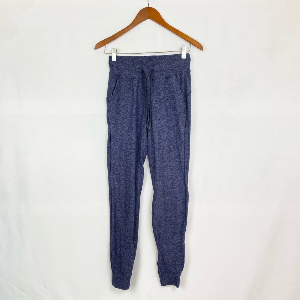 LULULEMON Ready To Rulu Jogger Heathered Dark Cast Black Blue Size 2β Lounge Gym
